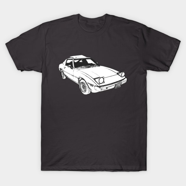 1980 Maxda RX-7 T-Shirt by Dragon Sales Designs 